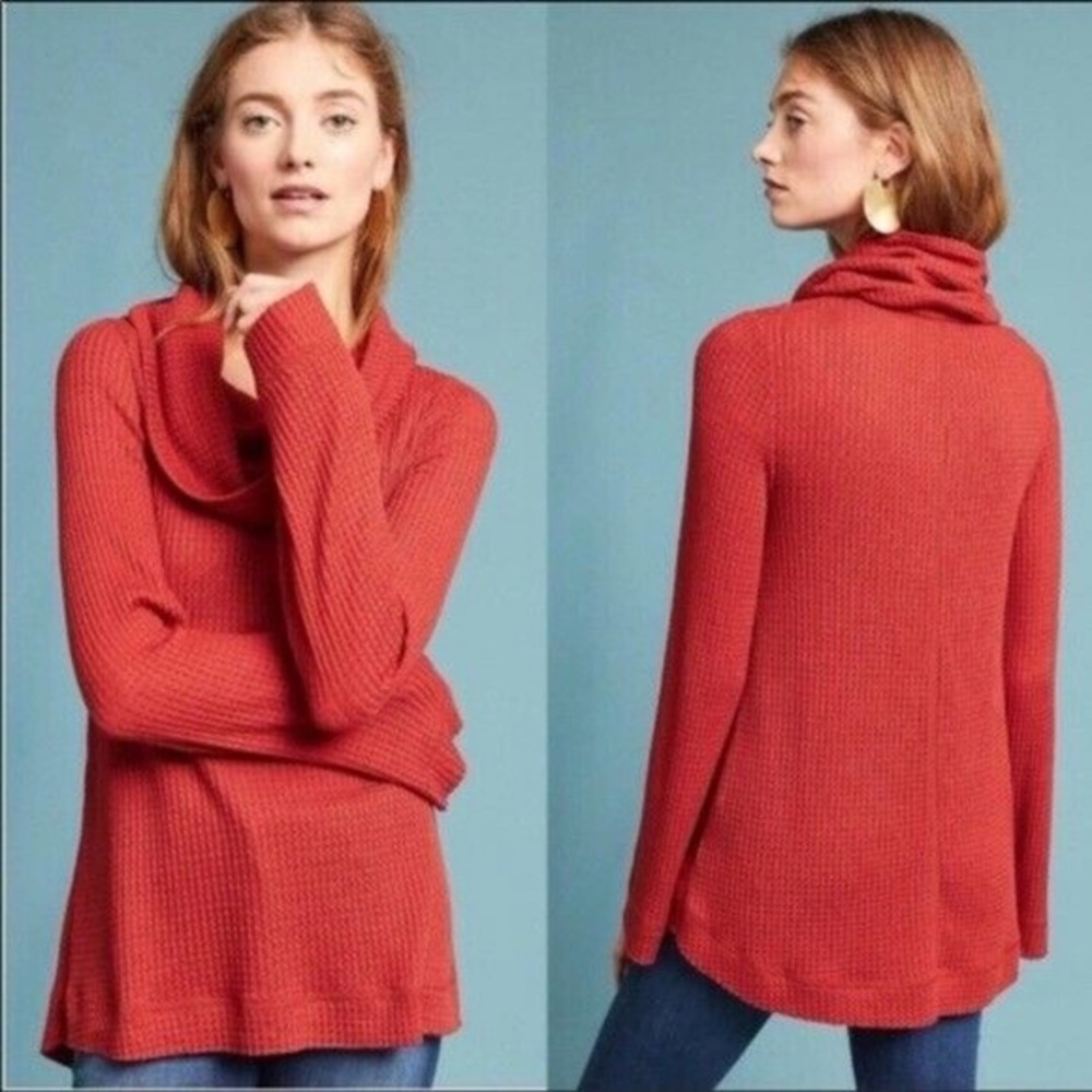 Akemi + Kin Burnt orange oversized knit